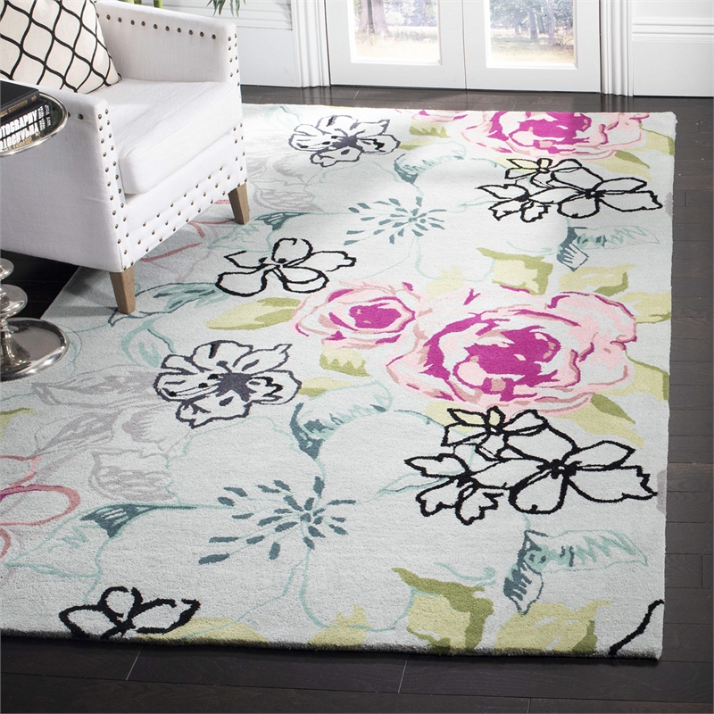 Safavieh Wyndham Blue Contemporary Rug - 6' x 9'