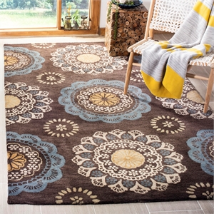 Safavieh Wyndham Eggplant Contemporary Rug - 5' x 8'