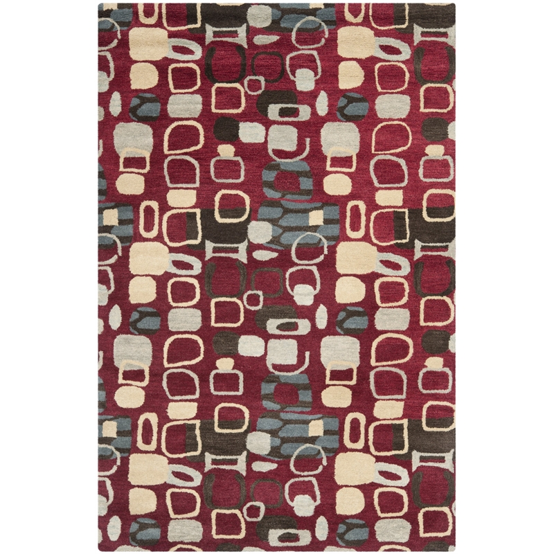 Safavieh Wyndham Red Contemporary Rug - 2' x 3'