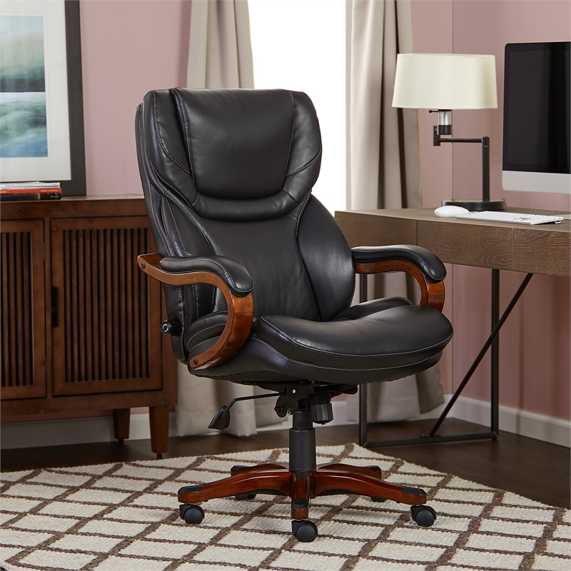 Serta At Home Executive Office Chair in Black