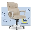 Serta Hannah Office Chair in Fawn Tan Linen Metallic Finish