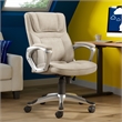Serta Hannah Office Chair in Fawn Tan Linen Metallic Finish