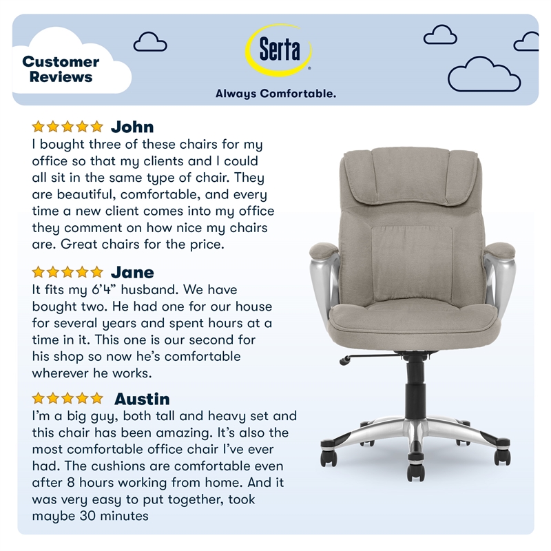 Serta cyrus best sale executive chair