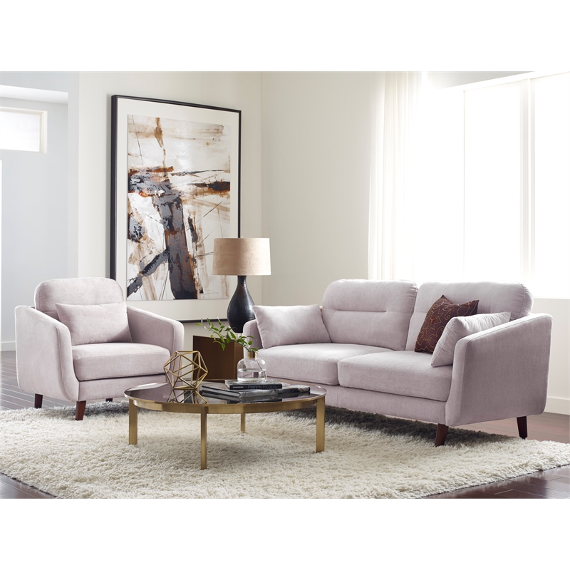 Serta Sierra Collection 61 Loveseat in Ivory