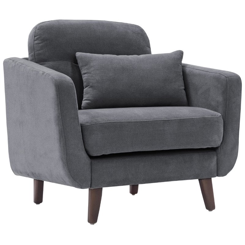 Serta at Home Sierra Accent Chair in Slate Gray