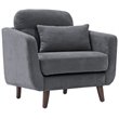 Serta at Home Sierra Accent Chair in Slate Gray