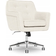 Serta Ashland Home Office Desk Chair Memory Foam Cushion Ivory Twill Fabric