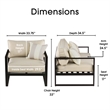 Serta Catalina Outdoor Arm Chair in Bronze