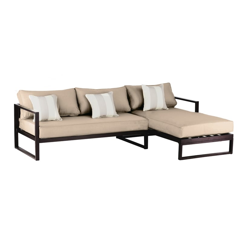 Serta Catalina Outdoor Sectional in Bronze