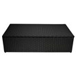 Serta Laguna 2 Piece Wicker Patio Sofa Set in Black