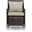 Serta Laguna 5 Piece Wicker Patio Sofa Set in Brown