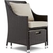 Serta Laguna 5 Piece Wicker Patio Sofa Set in Brown