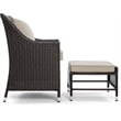 Serta Laguna 5 Piece Wicker Patio Sofa Set in Brown