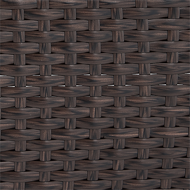 Serta Laguna Wicker Patio Ottoman in Brown