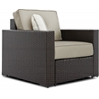 Serta Laguna Wicker Patio Arm Chair in Brown