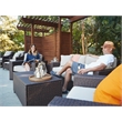 Serta Laguna Wicker Patio Arm Chair in Brown