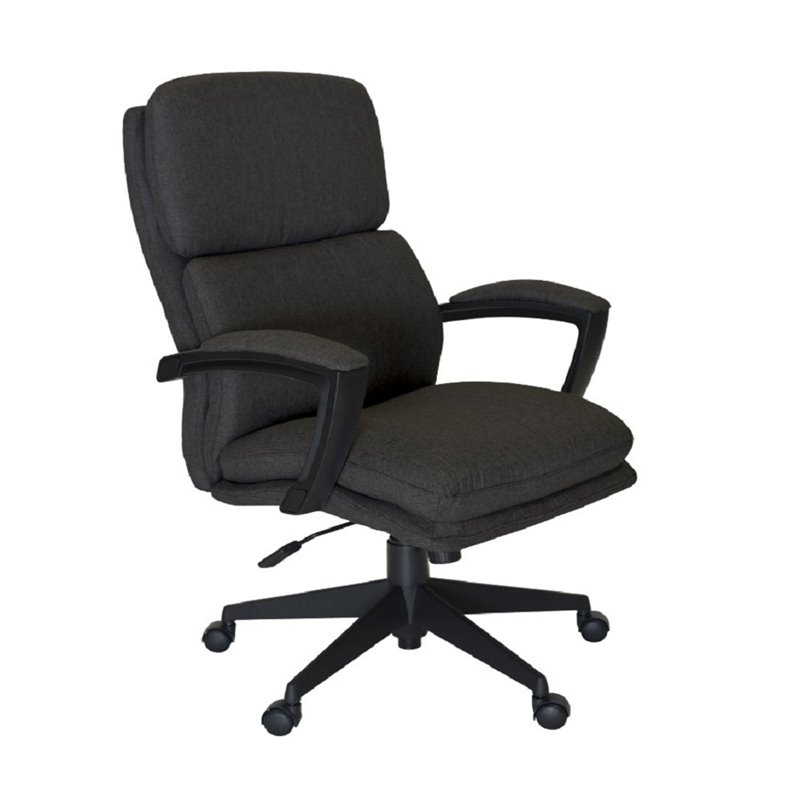Serta At Home Style Morgan Linen Office Swivel Chair In Dark Gray Serta At Home Style Morgan Linen Office Swivel Chair In Dark Gray