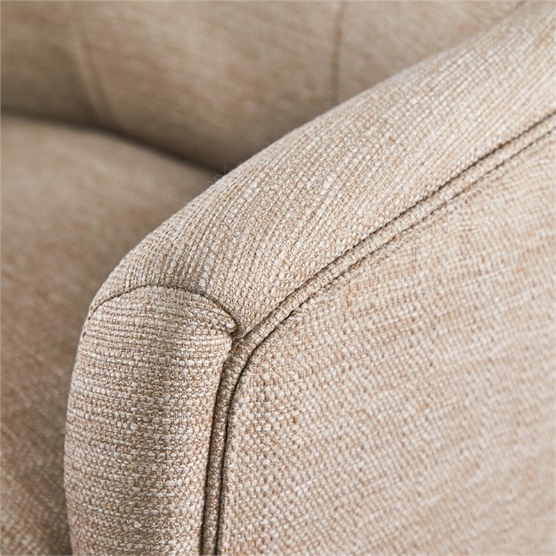 Serta At Home Style Leighton Twill Office Swivel Chair In Beige