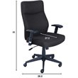 Serta at Home Style Amy Office Swivel Chair in Dark Gray