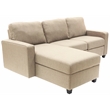 Serta Palisades Reclining Sectional Sofa with Left Storage Chaise Beige