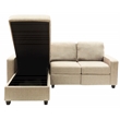 Serta Palisades Reclining Sectional Sofa with Left Storage Chaise Beige