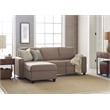 Serta at Home Palisades Left Facing Reclining Sectional in Beige