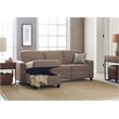 Serta at Home Palisades Left Facing Reclining Sectional in Beige