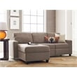 Serta at Home Palisades Left Facing Reclining Sectional in Beige