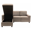 Serta at Home Palisades Left Facing Reclining Sectional in Beige