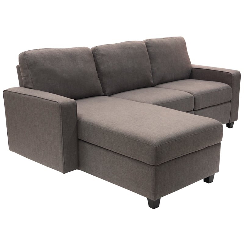 Serta Palisades Reclining Sectional Sofa with Left Storage Chaise Gray