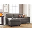 Serta Palisades Reclining Sectional Sofa with Left Storage Chaise Gray