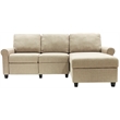 Serta Copenhagen Reclining Sectional Sofa with Right Storage Chaise Beige