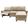 Serta Copenhagen Reclining Sectional Sofa with Right Storage Chaise Beige