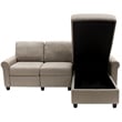 Serta at Home Copenhagen Right Facing Reclining Sectional in Beige
