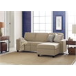 Serta Palisades Reclining Sectional Sofa with Right Storage Chaise Beige