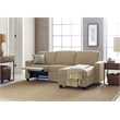 Serta Palisades Reclining Sectional Sofa with Right Storage Chaise Beige