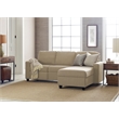 Serta Palisades Reclining Sectional Sofa with Right Storage Chaise Beige