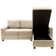 Serta Palisades Reclining Sectional Sofa with Right Storage Chaise Beige