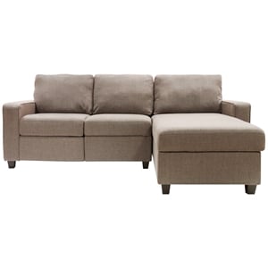 Serta at Home Palisades Right Facing Reclining Sectional in Beige