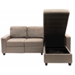 Serta at Home Palisades Right Facing Reclining Sectional in Beige