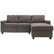 Serta Palisades Reclining Sectional Sofa with Right Storage Chaise Gray