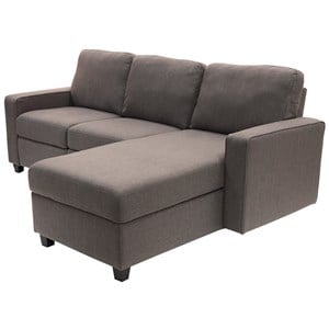 serta at home palisades  reclining sectional in gray
