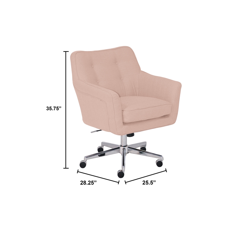 Serta At Home Style Ashland Twill Fabric Office Swivel Chair