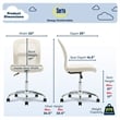 Serta at Home Essentials Faux Leather Office Chair in Cream