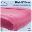 Serta at Home Essentials Faux Leather Office Chair in Pink