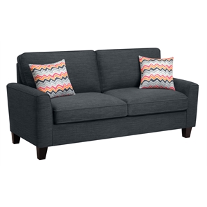 Serta at Home Astoria 78&quot Deep Seating Sofa in Charcoal