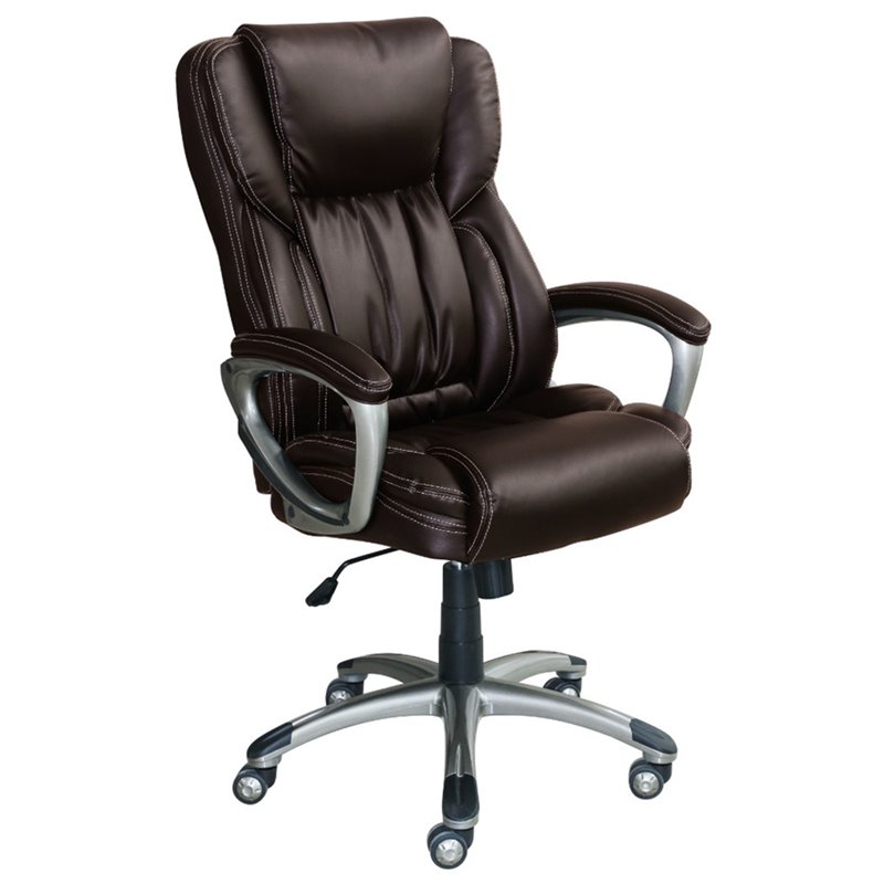 Serta At Home Works Executive Office Swivel Chair In Black