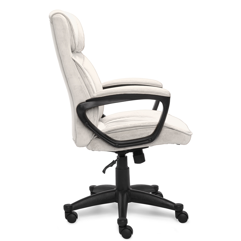 Serta At Home Style Hannah I Microfiber Office Chair In Ivory