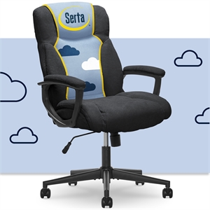 Serta at Home Style Hannah II Office Swivel Chair in Black