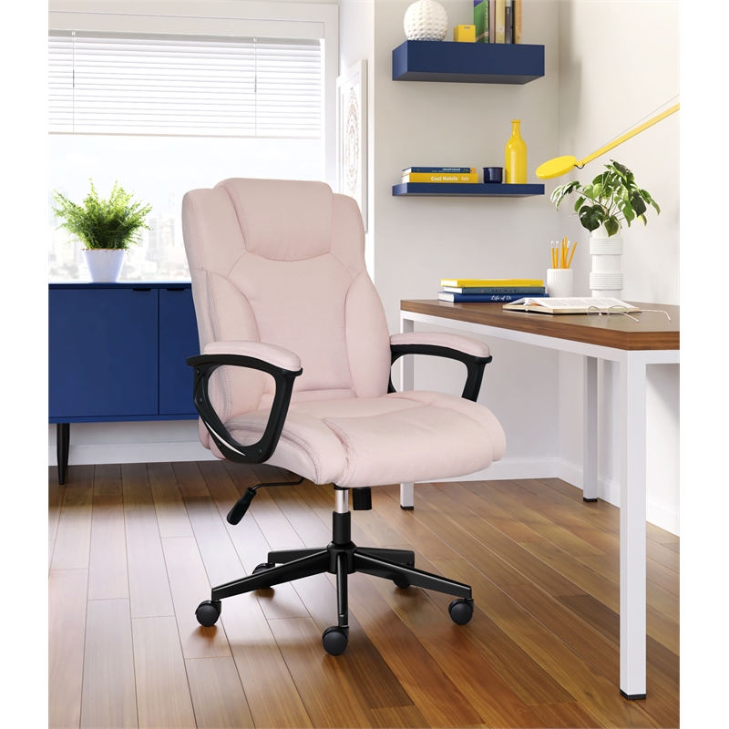 Serta at Home Style Hannah II Office Swivel Chair in Pink